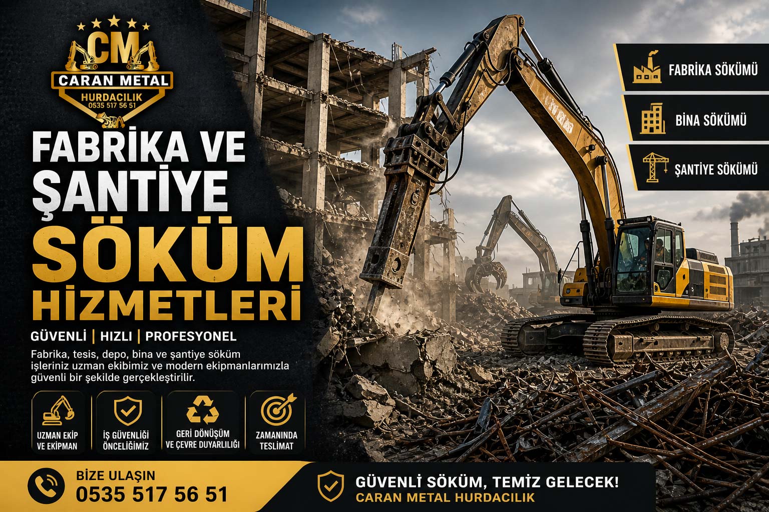 Fabrika ve Şantiye Söküm Hizmetleri